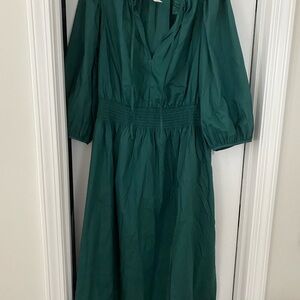 NWT emerald midi GAP dress XL